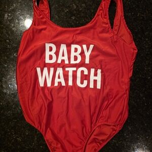 Red Women's One Piece Swimsuit